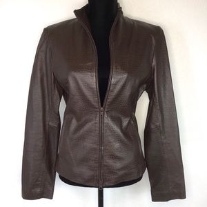 Vintage Express 100% Leather Moto Jacket Size 9/10